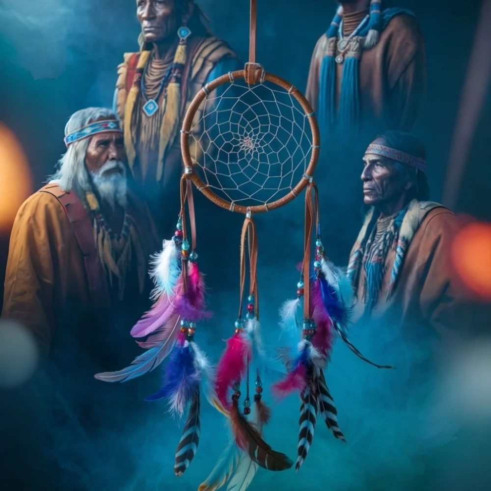 Dreamcatcher In A Glass Front Frame 8x10 Picture AI